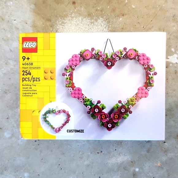 NIB Lego Heart Ornament - Picture 1 of 3